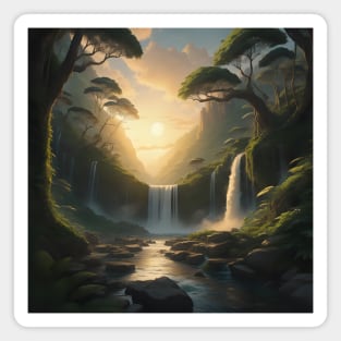 Beautiful waterfall Magnet